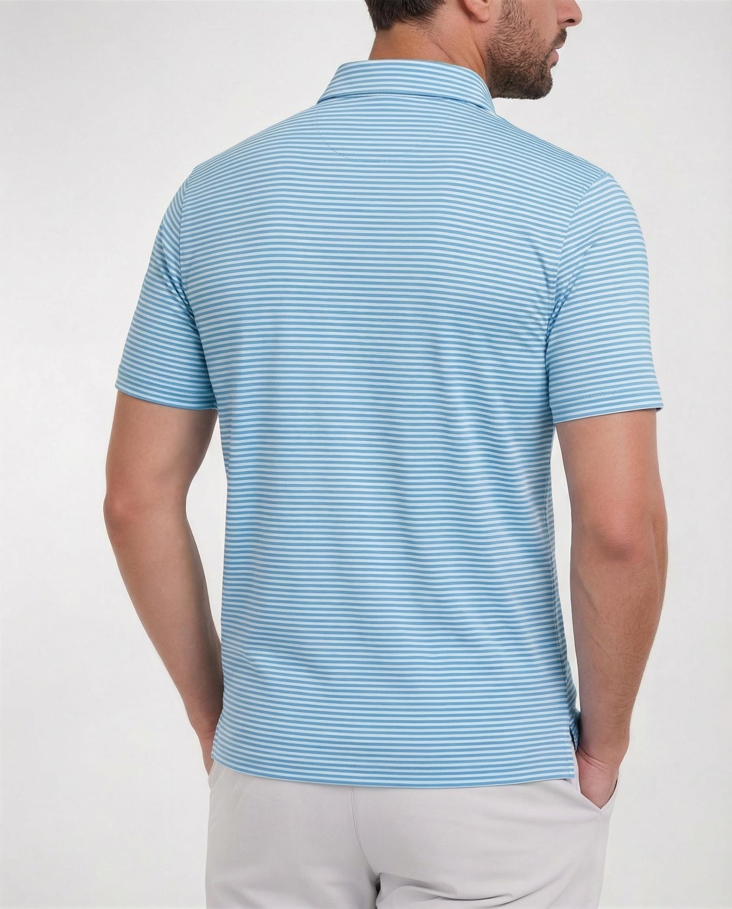 2 Pack Men's Golf Polo Shirts Short Sleeve Dry Fit Print Performance Mositure Wicking Golf Shirts for Men Casual XL