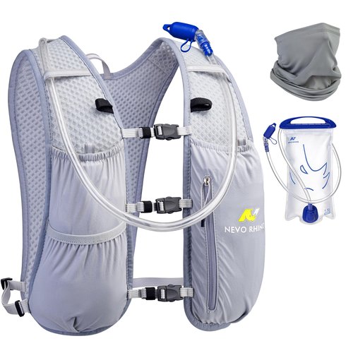 N NEVO RHINO Running Hydration Vest for Women 1.5L Water Bladder Backpack 5L Small -Lightweight Breathable Hydration Vest for Hiking Trail Running Cycling Marathon for Women