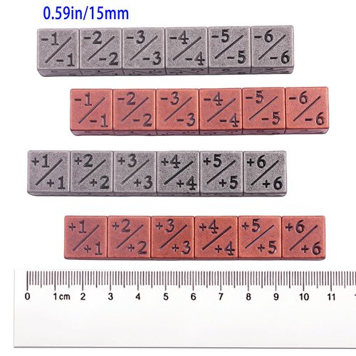 31 PCS Metal MTG Dice Counter Set, Magic Dice Counter, -1/+1 Counter 6-Sided Dice Set with Mini Role Playing Dice Set for MTG, Dungeons and Dragon, TCG, Tabletop Card Game Accessories