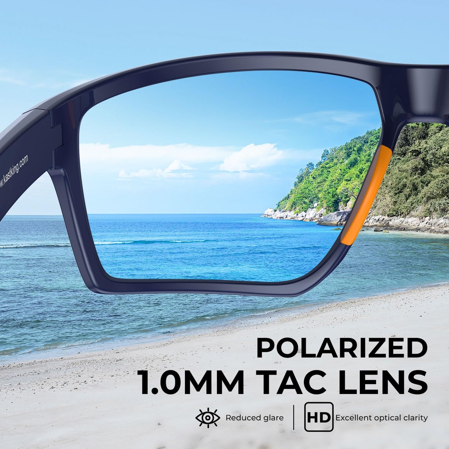 KastKing Osage Polarized Sport Sunglasses for Men and Women, Ideal for Driving Fishing Cycling Running, UV Protection