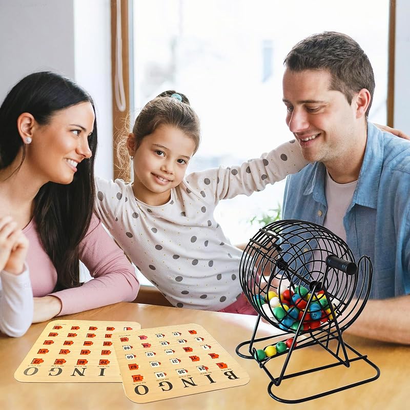 Woodgrain Reusable Travel Bingo Cards with Sliding Windows – 25 Pack
