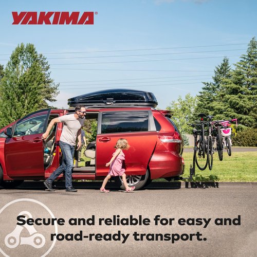 Yakima DoubleDown 4 Tilting Aluminum Hitch Bike Rack for Car, SUV, and Truck with 1.25 or 2 Inch Bike Rack Hitch Receivers, Black