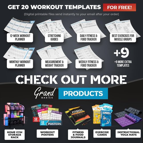 [2-PACK] Bodyweight & Dumbbell Workout Cards - Large Size 5" x 3.5" Exercise Cards Deck with 100 Different Exercises, Perfect for Circuit Training & Weightlifting - Fitness Cards for Women & Men
