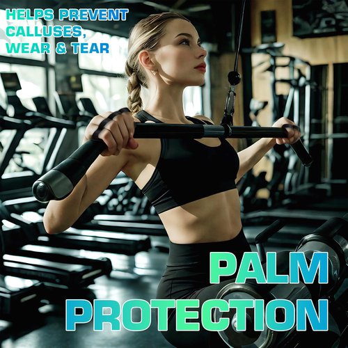 MYUDEGEAS Anti-Slip Workout Grips - New Rubber Gym Grips Deadlifts Palm Protection Gloves for Weight Lifting, Dumbbell, Deadlift, Bar Pad Pull Up Grippers, Rubber Gym Grip for Women and Men