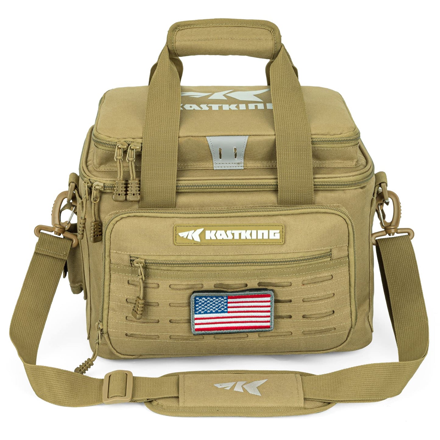 KastKing Karryall Fishing Tackle Bags for Saltwater or Freshwater Fishing - Water Resistant Material - Padded Shoulder Strap - Fishing Gear Storage