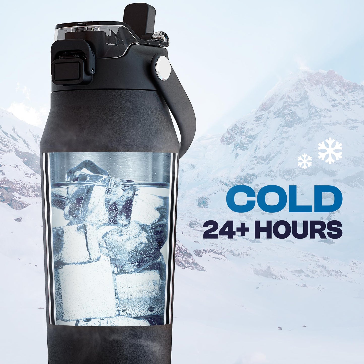 Frost Buddy 24oz Insulated Water Bottle with Straw & Chug Lid | Leak-Proof Stainless Steel | 24-Hours Cold | Sweat-Proof, Cup Holder Friendly | Ideal for Gym, Travel, Sports & Everyday Hydration