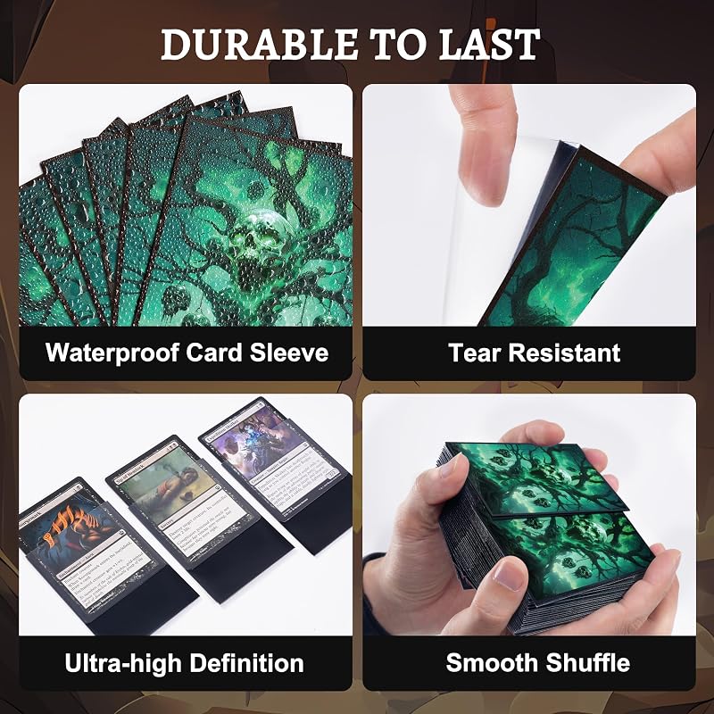 Kabinka MTG Card Sleeves - 100 Standard Size Pack, Skull Tree Variation