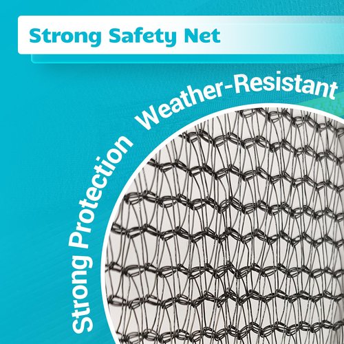 LeJump Outdoor 14Ft Trampoline, ASTM Approved Big Trampolines with Enclosure Net and Ladder, Backyards Recreational Trampoline for Adults and Kids Heavy Weight Limit (Black)