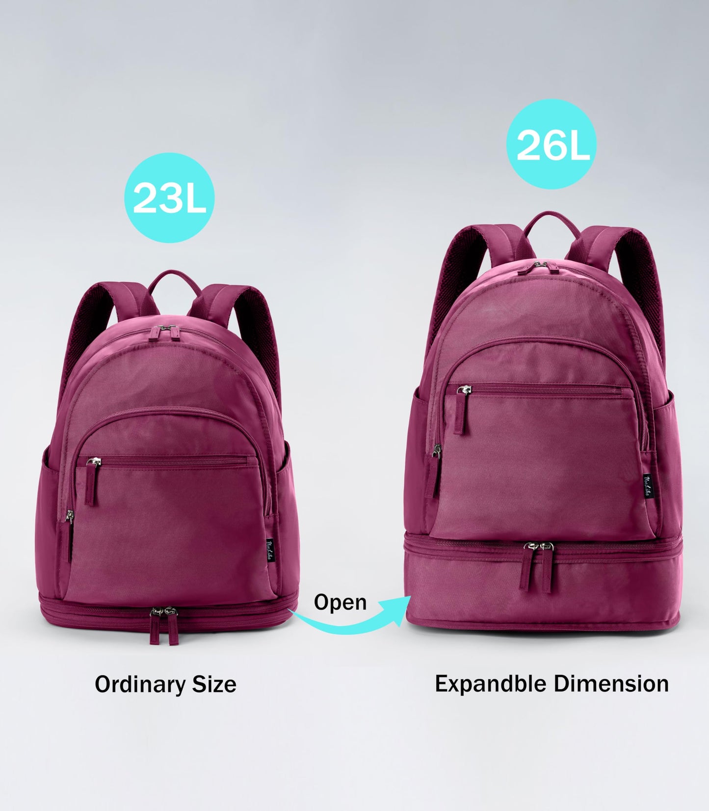 Uselike Gym Backpack for Women Men, Lightweight Gym Bag with Shoe Compartment, Waterproof Workout Backpack with Wet Pocket