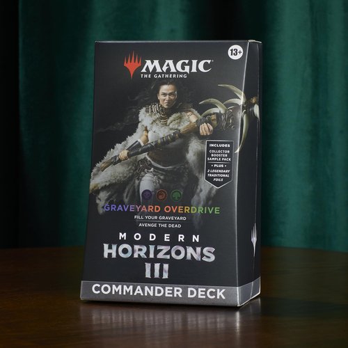 Magic: The Gathering Modern Horizons 3 Commander Deck - Graveyard Overdrive (100-Card Deck, 2-Card Collector Booster Sample Pack + Accessories)