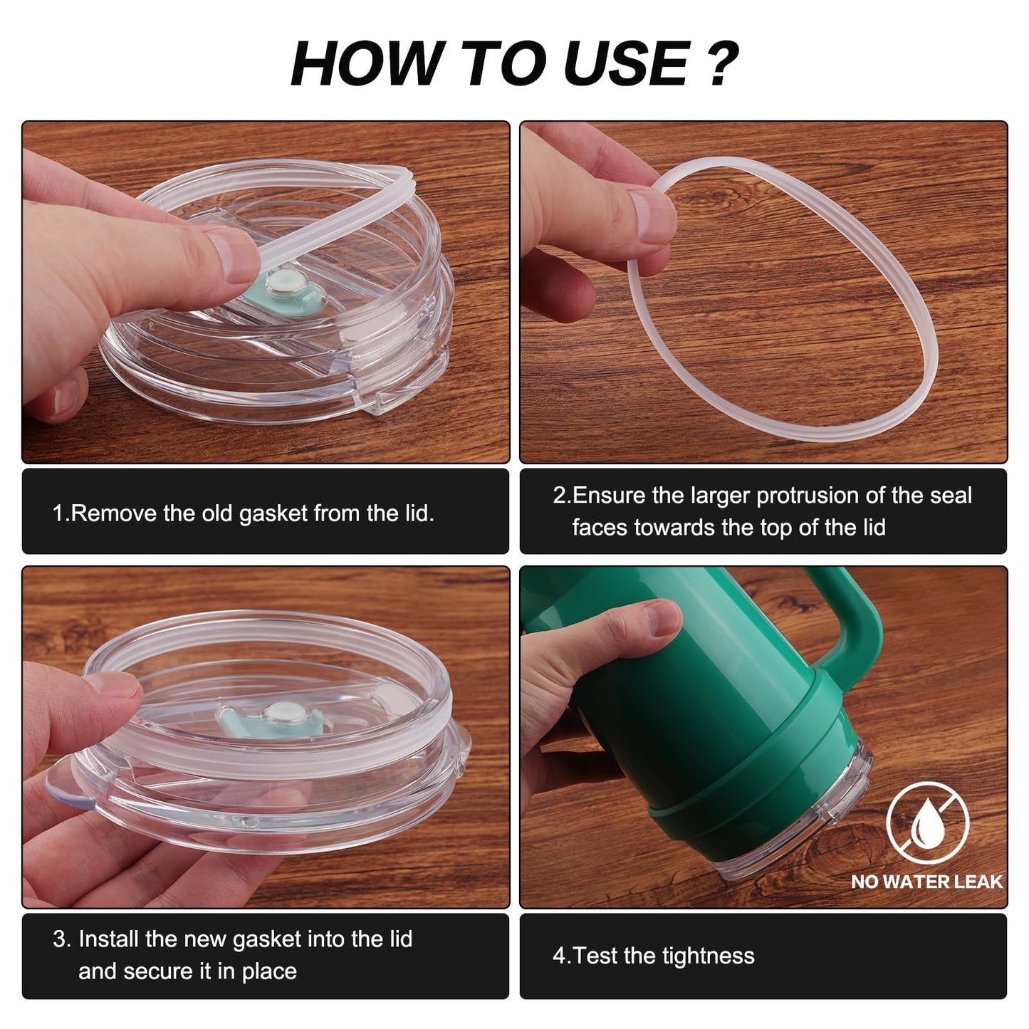 Joshey Rubber Seal Replacement for Reduce Tumbler Mug 40oz 50oz Lids