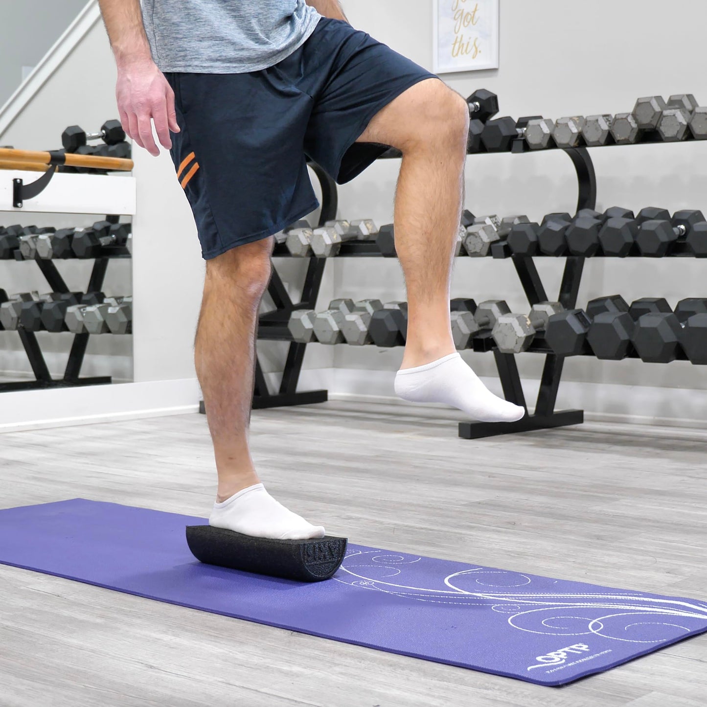 OPTP AXIS Firm Foam Roller, High Density Foam Roller for Physical Therapy, Yoga, Pilates, Fitness Exercise and Sports Training (Black, 36" X 3" Half-Round)