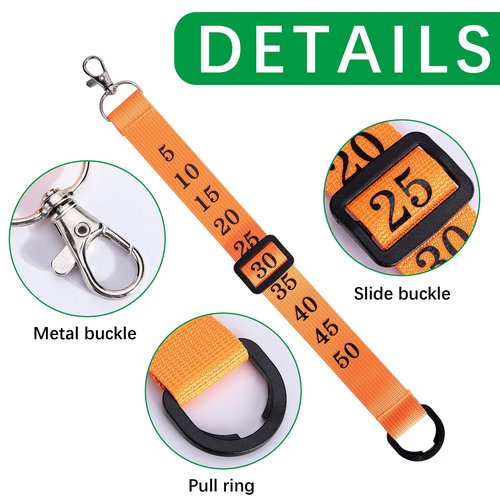RunNico 3 Pack Football Referee Chain Clips-Football Yard Officials Markers-Professional Football Nylon Chain Clip for Men Nylon Head Linesman Umpire Equipment