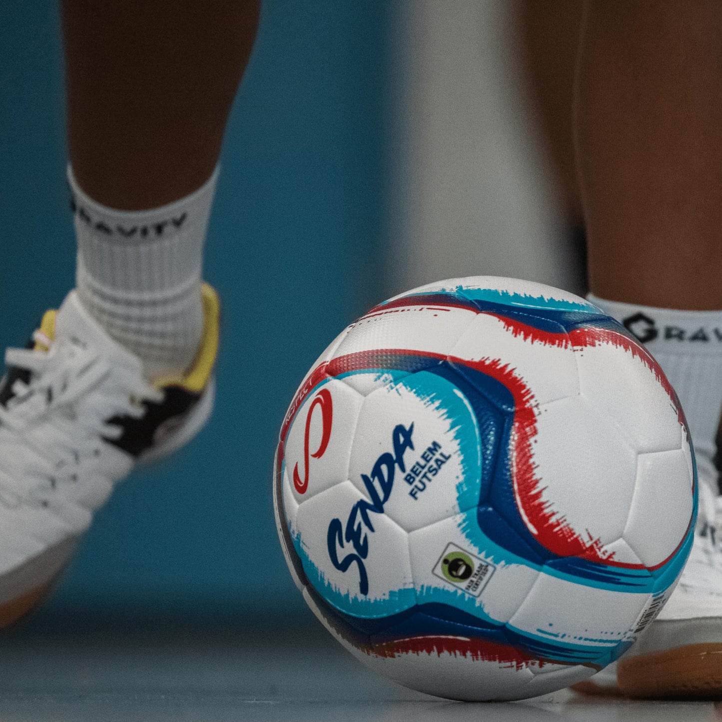 Senda Belem Training Futsal Ball, Fair Trade Certified, White, Size 3 (Ages 8-12)