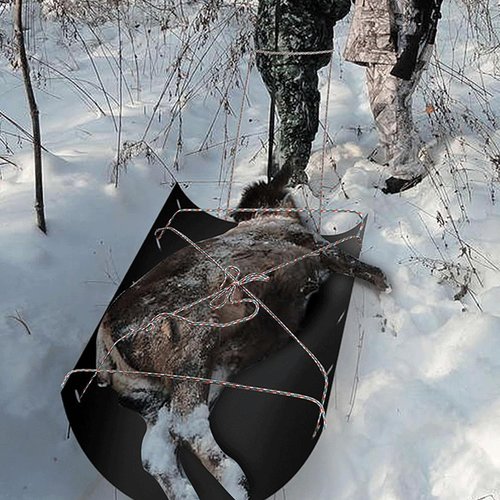 Deer Drag Sleds, Polyethylene Deer Sled Game Hauler Portable Outdoor Hunting Gear with Rope for Duck Hunting Ice Fishing