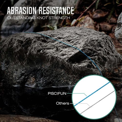 Piscifun Fishing Line Backing, Braided Fishing Backing Line, 20LB, 100yds, Fluorescent Yellow & Black