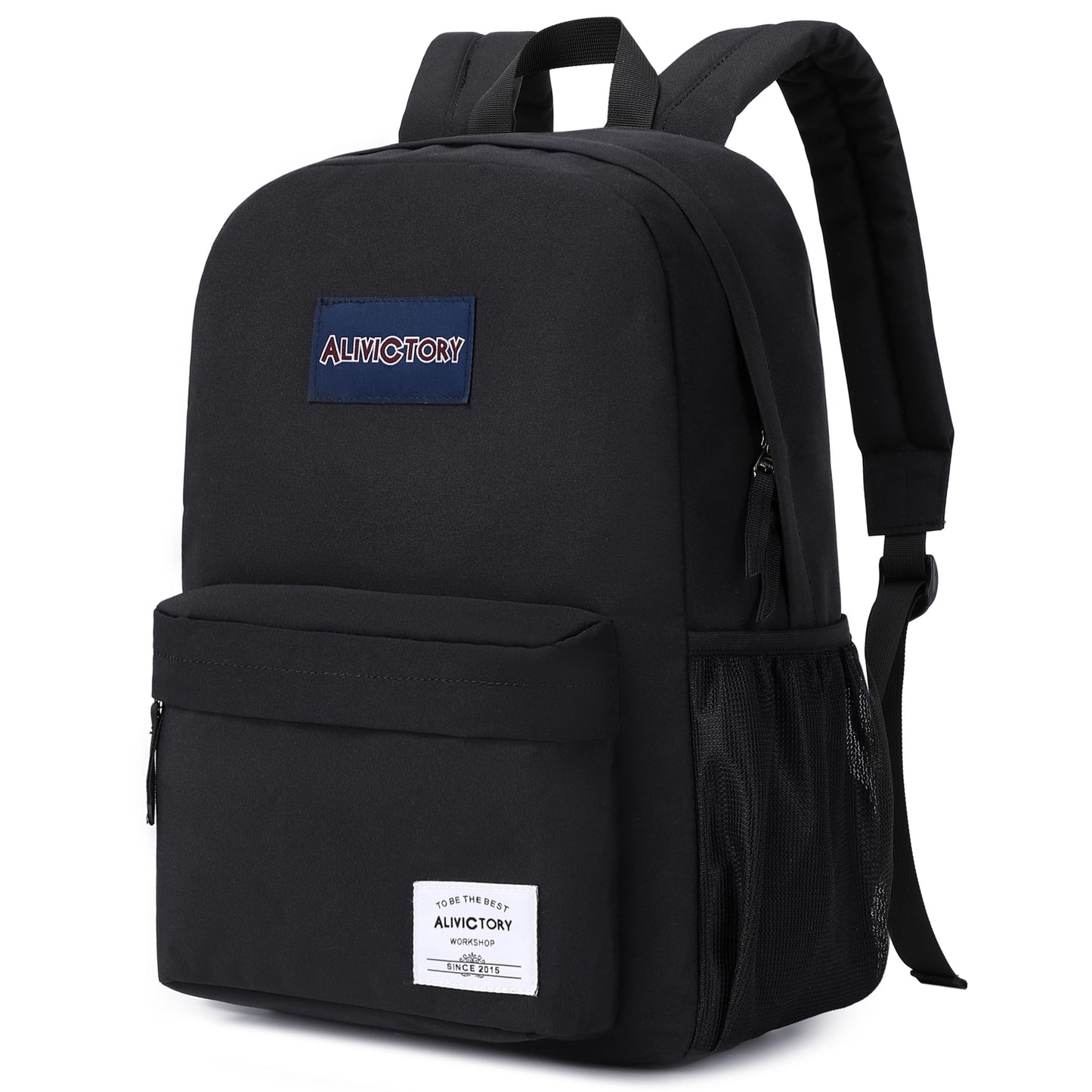 Backpack for Women Men 17 Inch Laptop Back Pack Large College Bookbag Kids Elementary Middle High School Bag for Girls Boys Teens Students Lightweight Travel Work Backpacks Casual Daypack Black