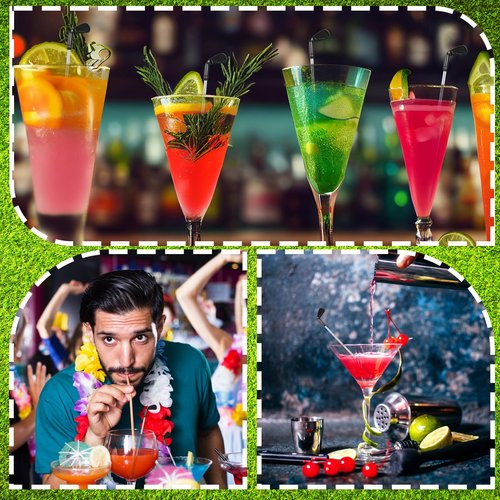Domensi 12 Pcs Golf Coffee and Cocktail Stirrers Plastic Golf Club Appetizers Stirrers Cocktail Pick for Drink Coffee Liquor Cake Golfing Gifts Party Favors Decorations (Classic Style)