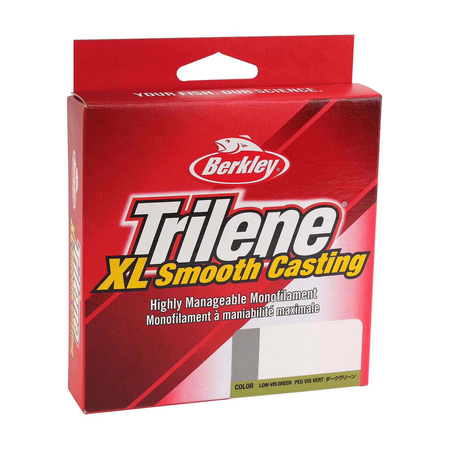 Berkley Trilene® XL®, Low-Vis Green, 14lb | 6.3kg, 300yd | 274m Monofilament Fishing Line, Suitable for Freshwater Environments