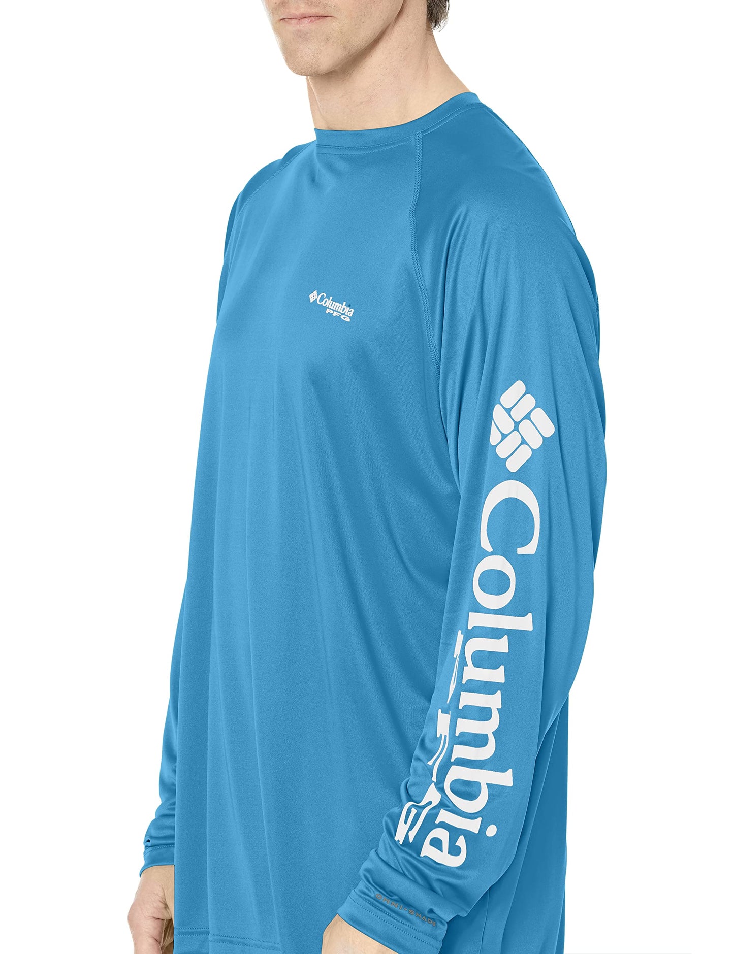 Columbia Men's Big Terminal Tackle Long Sleeve Shirt, Yacht White Logo, 4X/Tall