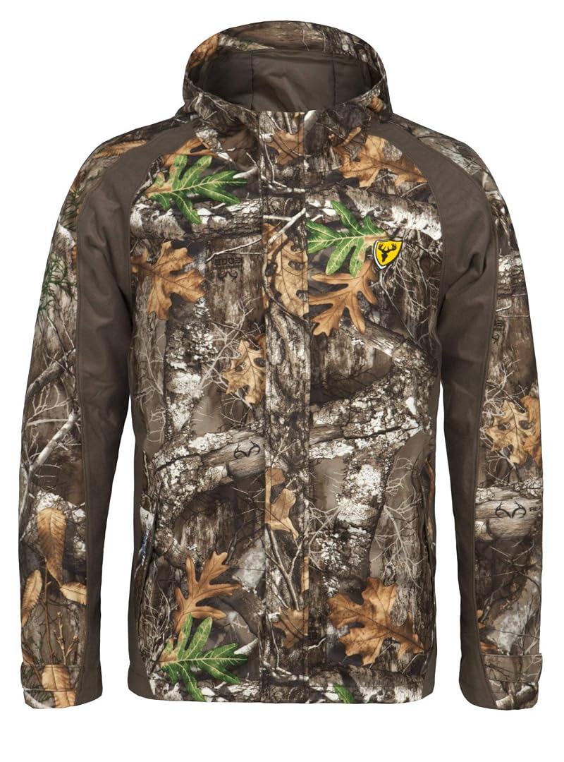 ScentBlocker Drencher Lightweight Waterproof Camouflage Hunting Rain Jacket – Realtree Edge, X-Large