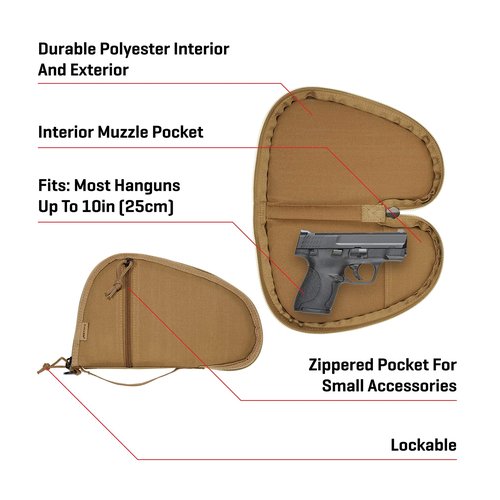 Allen Company 11.5" Torrey Handgun Case, Coyote