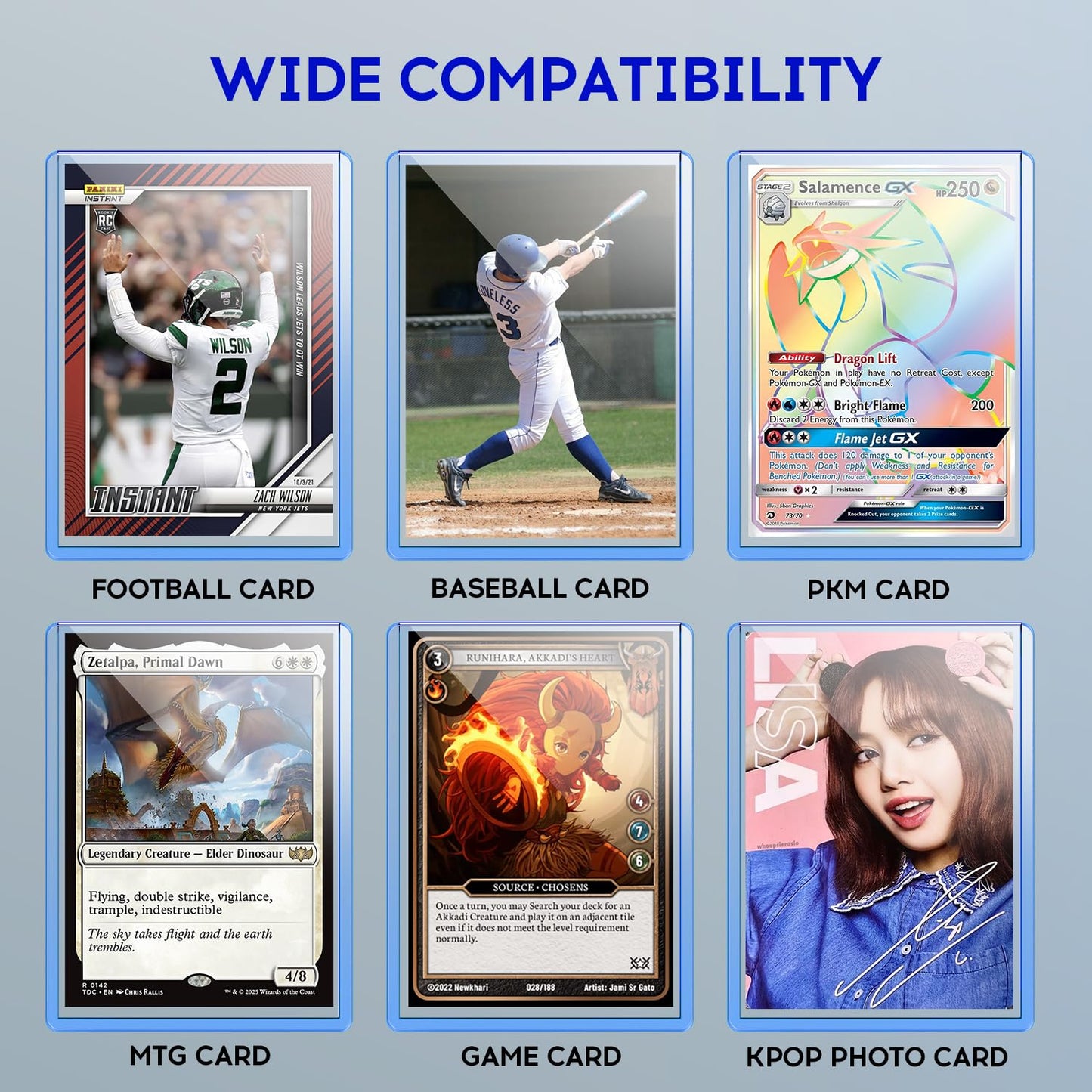 180 Pack Card Sleeves Toploaders, Hard Plastic Top Loaders, Baseball Sports Trading PKM Card Holder Protectors (90 Toploaders + 90 Sleeves)