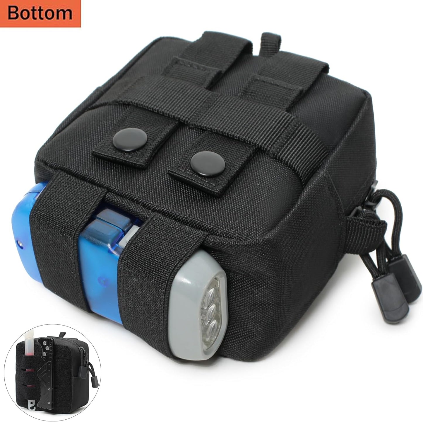 2 Pack Mini Tactical Molle Compact Ammo Pouch - General Purpose Admin Pouches Small Admin Molle Pouches EDC Tool Utility Multi-Purpose Waist Belt Pouch