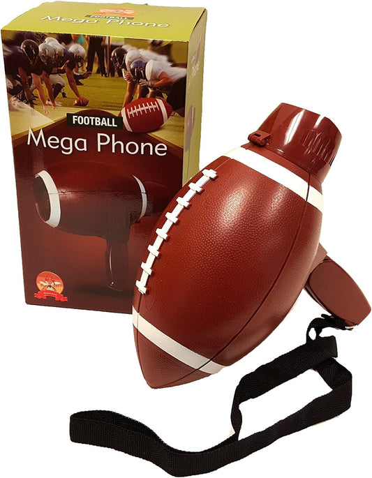 'Barwench Games' Football Shaped Megaphone with Voice, Siren and Built in Bottle Opener!