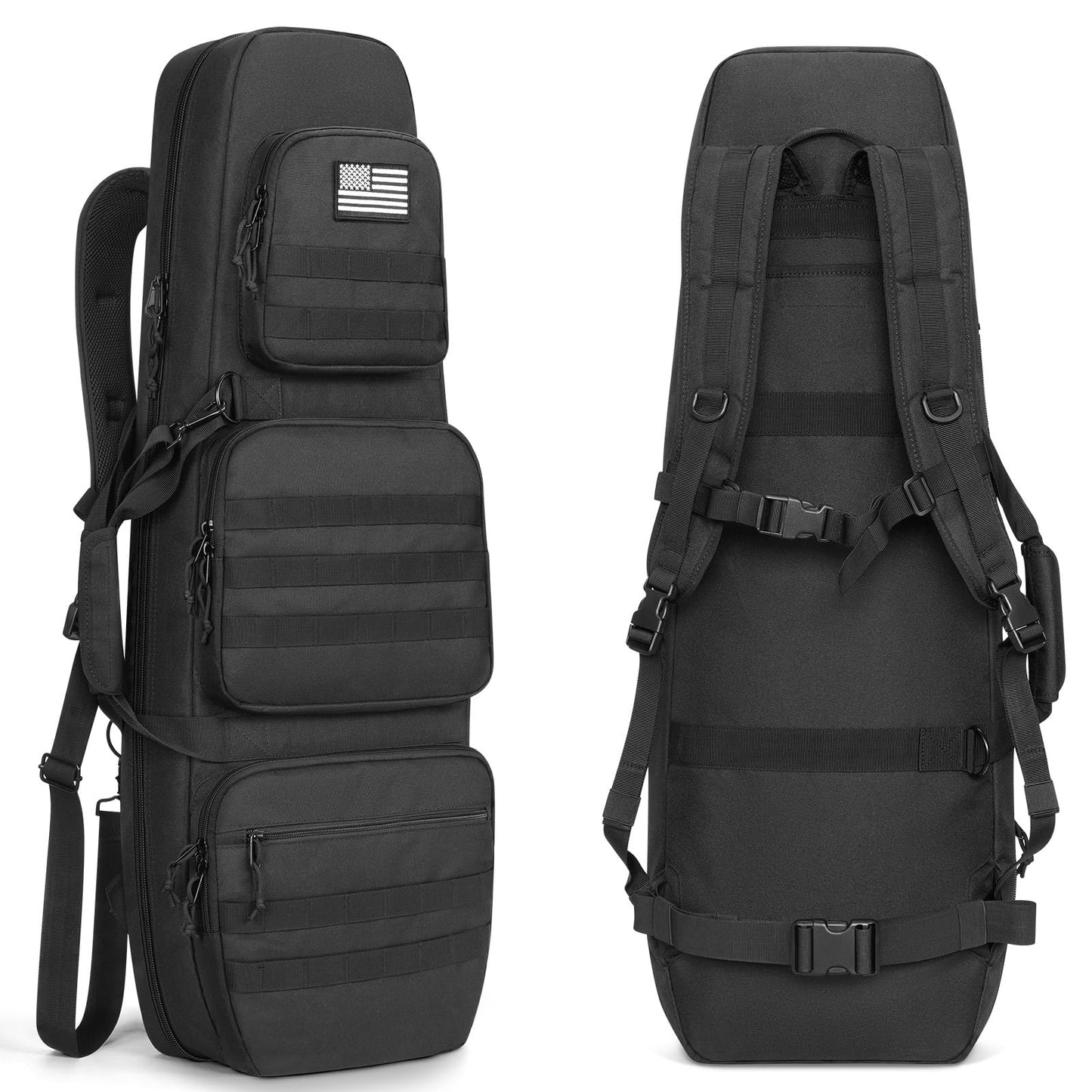 Trakiom Soft Double Rifle Case, Lockable Zippers and Accessory Pockets