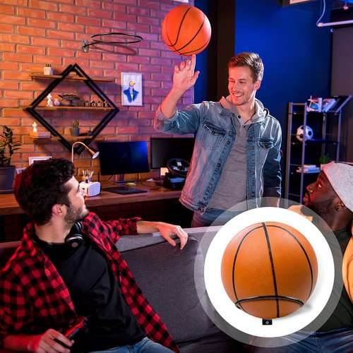 Threan 4 Pieces Basketball Holder Wall Mmount Universal Ball Storage Display Rack Metal Black Ball Holder Saver for Basketball Football Space Volleyball Soccer Storage Display