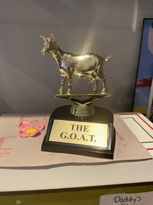 The Goat Trophy | G.O.A.T Greatest of All Time Trophy | Funny Recognition Trophy for Boss, Coworkers, Friends | Laser Engraved Appreciation Trophy. The Humble Goat!!