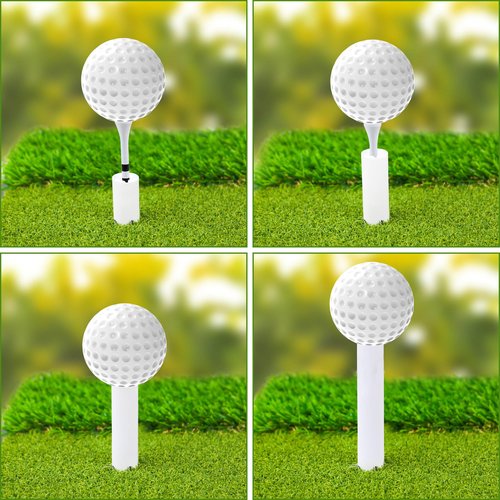 TROLLBIRD Premium Rubber Golf Tees for Mats Golf Tee Holder for Driving Range Simulator Hitting Mats and Outdoor Training 6 Sizes Rubber Tees & 6pcs 3-1/4 Tees (12 Pcs)
