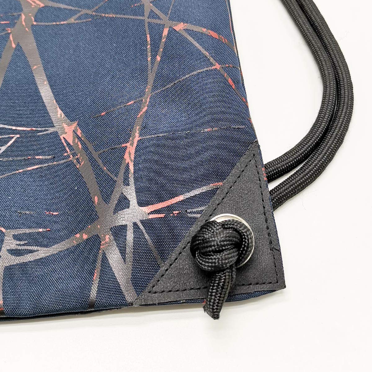 HOLYLUCK Drawstring Backpack Bag Sport Gym Sackpack (metallic-navy blue)