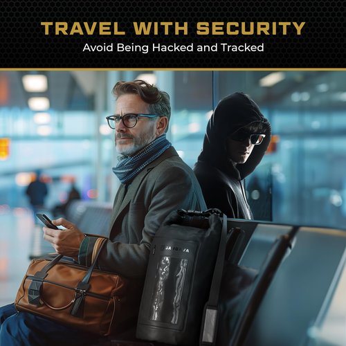 Gardava Faraday Bag, Military Grade Shield Bag, Waterproof EMP Cage, Dry Bag for Laptops & Phones, Go Dark Large Faraday Bags