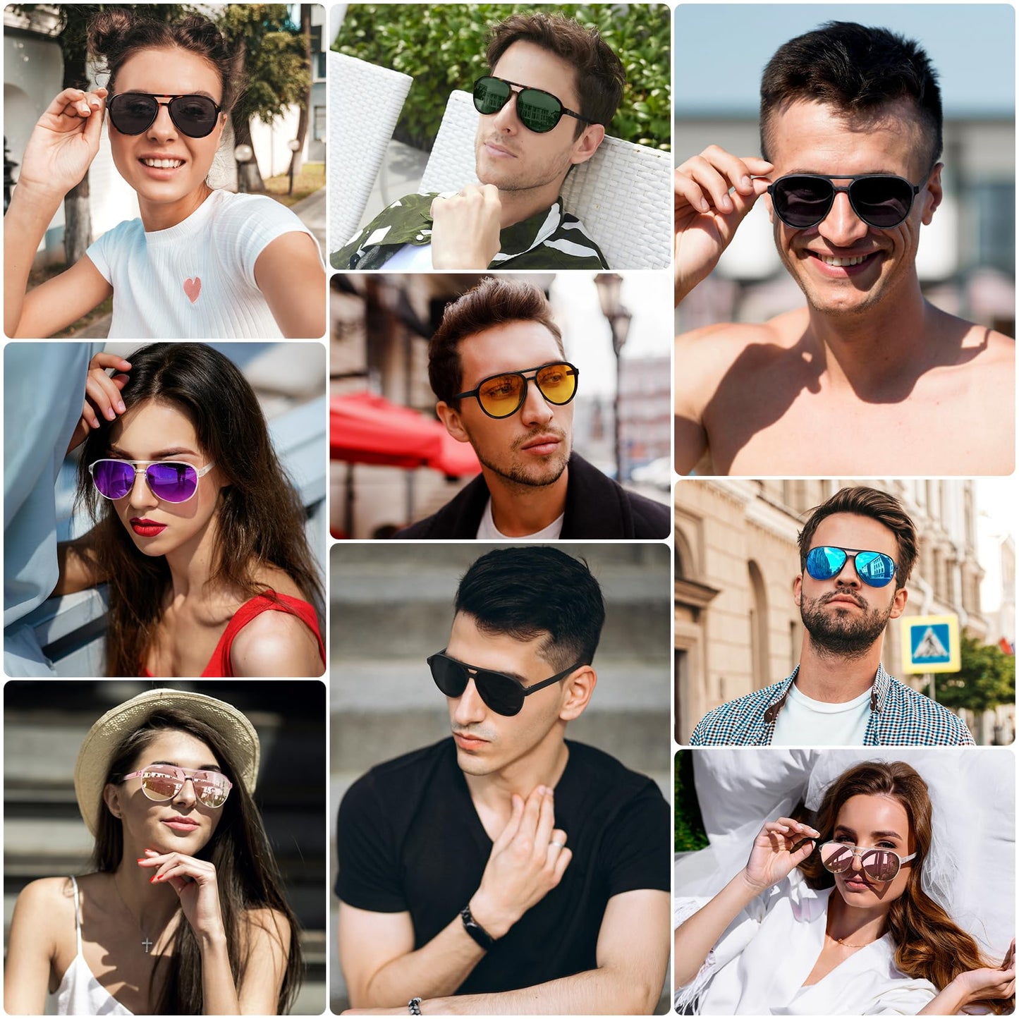 STORYCOAST Polarized Aviator Sunglasses for Men Women Classic Retro Aviators Sports Driving Running Sun Glasses