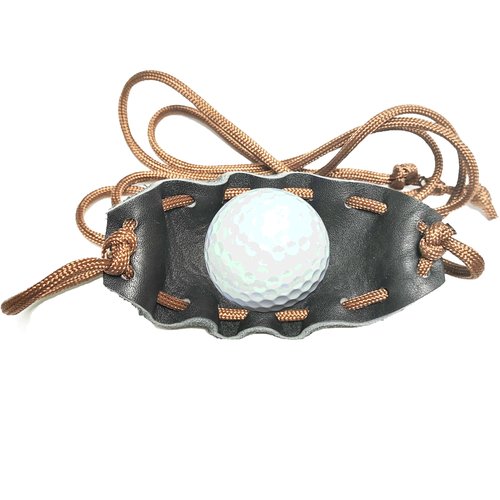 Shepherd Sling Handmade Leather Throwing Sling Old-Fashioned Slingshot Rock Sling Dog Ball Launcher Dog Toy Ball Launcher (One Outfit)