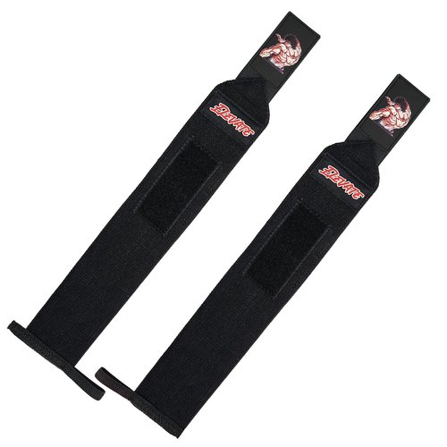 Baki Anime Wrist Wraps (19" Premium Quality) for Powerlifting, Bodybuilding, Weight Lifting - Wrist Support Braces, bench press, gym accessories, gym stuff, lifting accessories, weightlifting straps