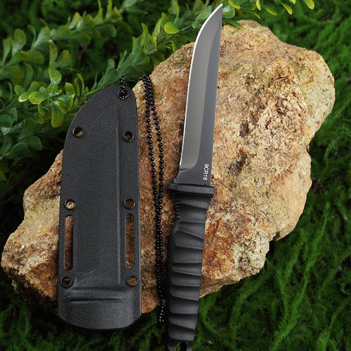 TIANYUE-FONG Fixed Blade Knife with Sheath, 8 Inch 9CR18 Steel Tactical Fixed Blade Knife with Non-slip Handle for Camping EDC Hiking Survival Hunting