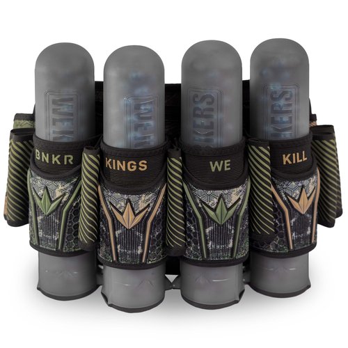 Bunkerkings Fly2 Skulls Paintball Pod Pack – Strapless Pack with 8 ESC Pods (4+7, Jungle)