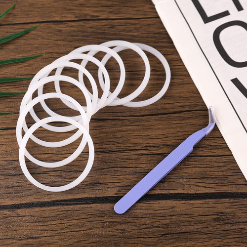 BOXOB 8pcs Replacement Gasket for Hydro Flask Wide Mouth Flip Lid Cap, Silicone O Ring Gasket Leak-Proof Seal Stoppers with Tweezers for 12/16/24/32/40oz Water Bottles
