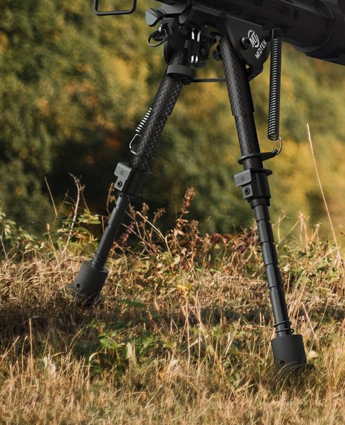 MidTen Bipods for Rifles M-Rail Sling Stud Bipod with Adapter Lightweight 6-9 Inches Carbon Fiber