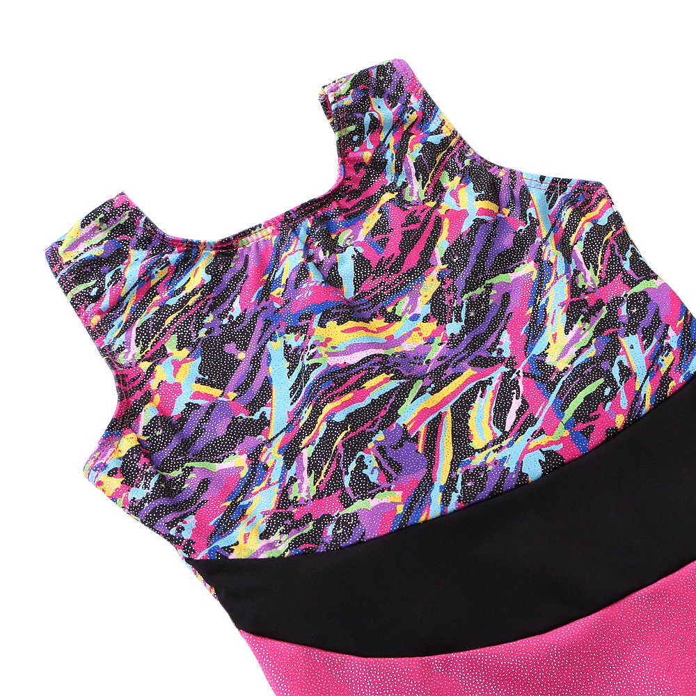 HOZIY Gymnastics Leotards for Girls 3t 4t Kids Child Bodysuits Unitards Sparkles Pink