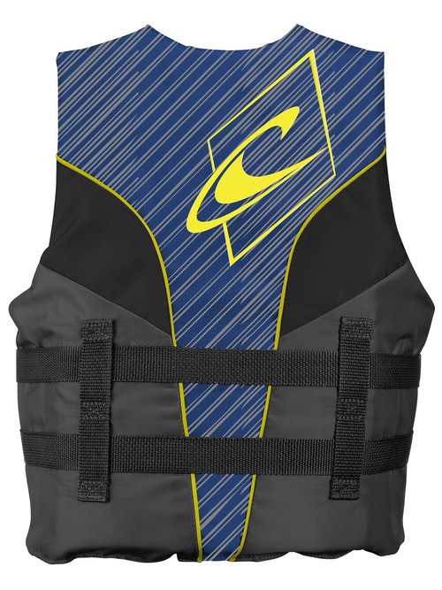 O'Neill Youth Superlite USCG Life Vest,Pacific/Smoke/Black:Yellow,1sz