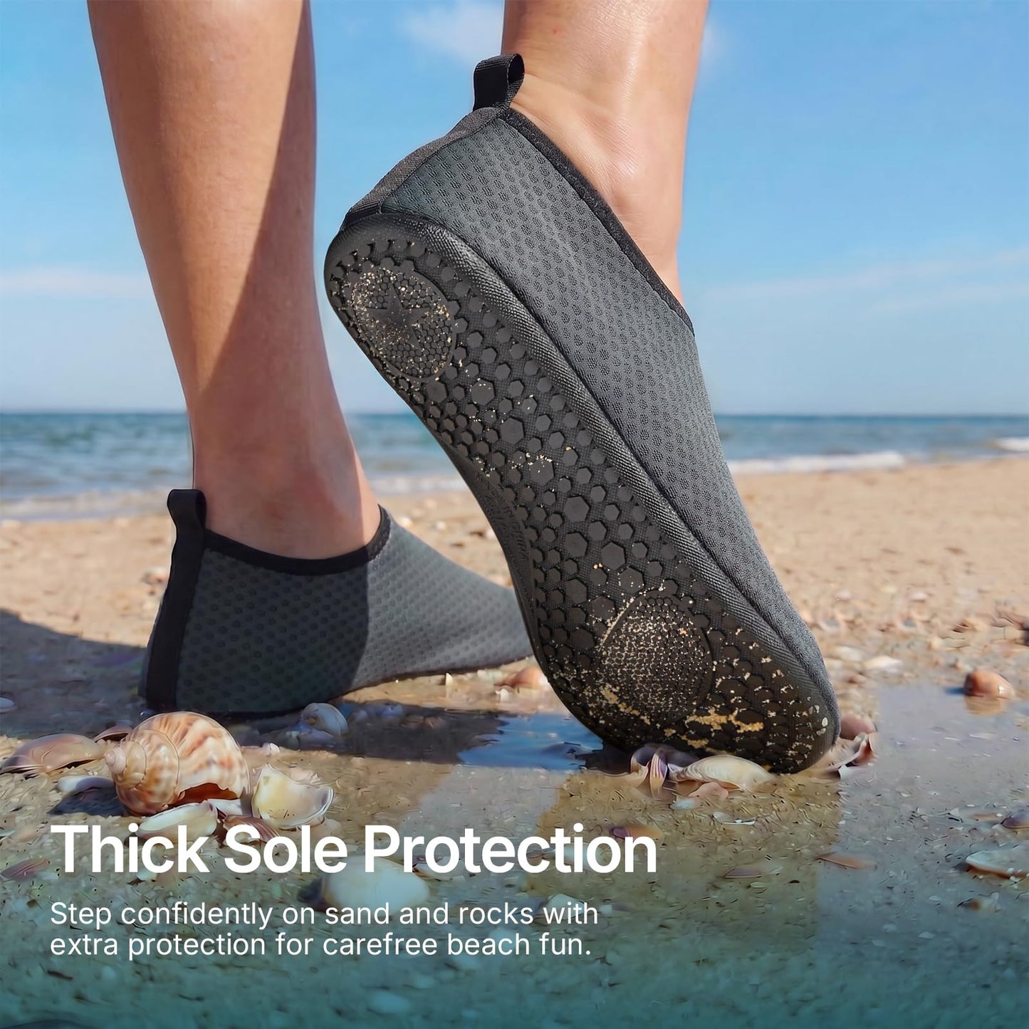 Water Shoes for Women Men Quick-Dry Aqua Socks Swim Beach Outfits Barefoot