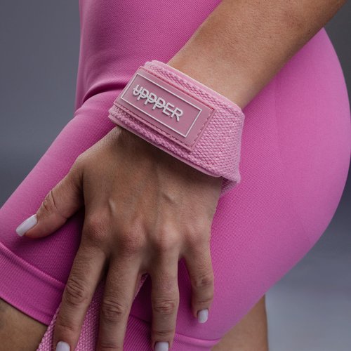 UPPPER Weight Lifting Straps with Padded Neoprene for Deadlifts, Strength Training, Gym Workouts - 22" Cotton Straps for Men & Women | Premium Fitness Gear (Baby Blue)