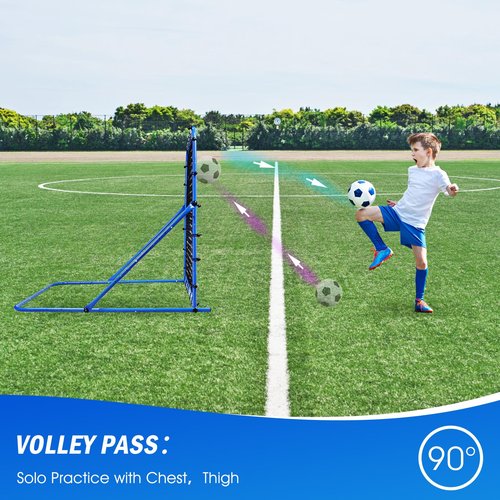 Winthai 3.7x3.7FT Soccer Rebounder Net, Quick-Switch Angle Soccer Training for Control, Passing Practice, Easy Setup Rebounder Gifts & Equipment for Kids,Teens & Adults