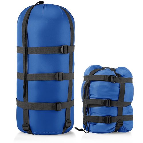 SilTriangle Compression Sack for Sleeping Bag Store Ultralight Sleeping Bag Compression Stuff Sack 15l 25l Space Saving Gear for Travel Camping Hiking Outdoor(Blue,15l)