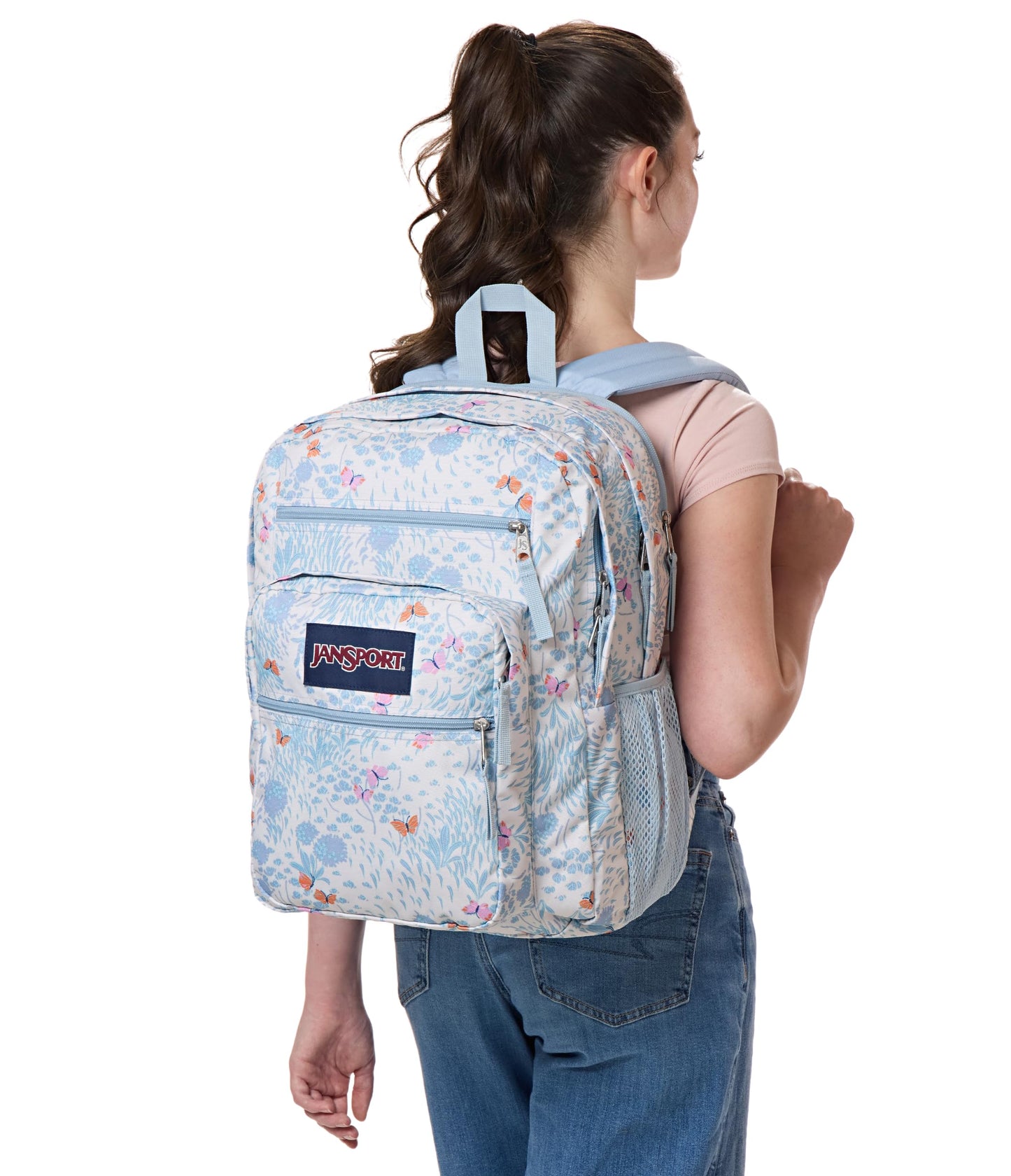 JanSport Laptop Backpack - Computer Bag with 2 Compartments, Ergonomic Shoulder Straps, 15” Laptop Sleeve, Haul Handle - Fluttering Fields