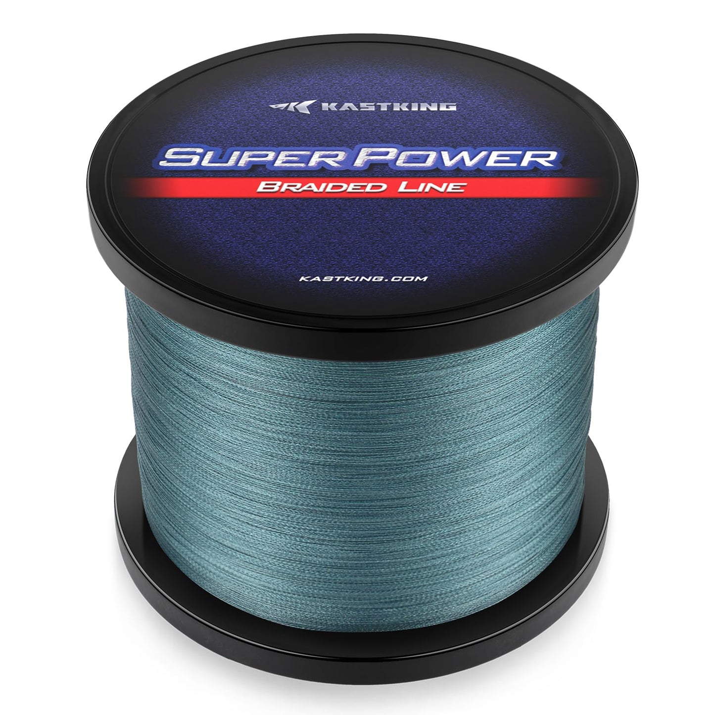 KastKing Superpower Braided Fishing Line,Low-Vis Gray,25 LB,547 Yds